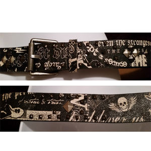 Express Accessories - Express black leather studded belt sz 40 unisex Express Accessories - Express black leather studded belt sz 40 unisex